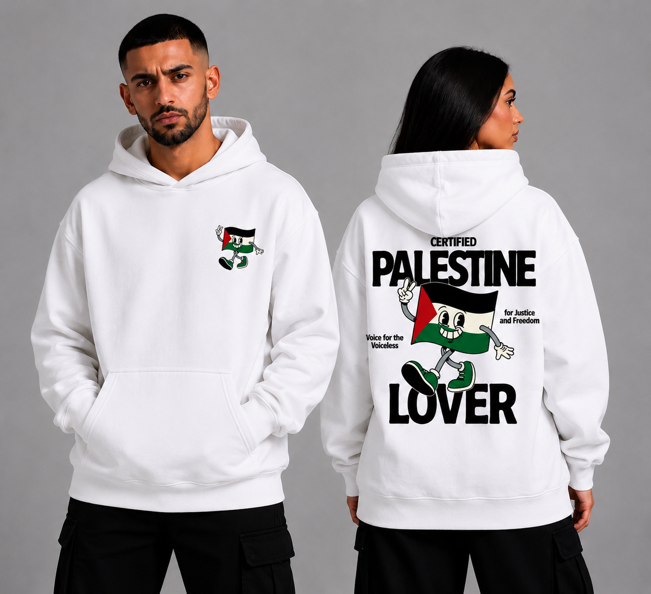Palestine Lover Comic HOODIE